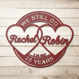 25 Years Anniversary Metal Wall Art