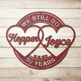 50 Year Anniversary Metal Wall Art