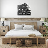 American Firefighter Metal Sign