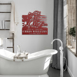American Firefighter Metal Sign