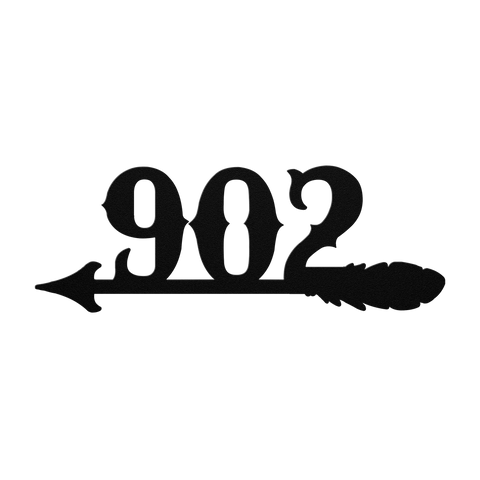 Arrow_Feather_House_Number_Metal_Sign_Black_Transparent_Mockup.png