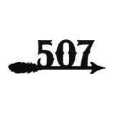 Arrow_Feather_House_Number_Metal_Sign_Black_Transparent_Mockup.png
