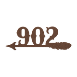 Arrow_Feather_House_Number_Metal_Sign_Copper_Transparent_Mockup.png