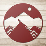 Backpacker Metal Wall Art