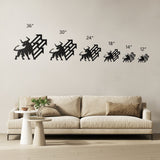 Bull with Up Trend Arrows Metal Wall Art