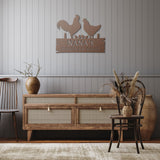 Chicken Coop Metal Wall Art