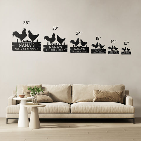 Chicken Coop Metal Wall Art