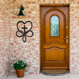 Cross_Love_Infinity_Metal_Wall_Art_Black_Brick_Entrance_Mockup.png