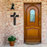 Cross with Hands Metal Wall Art