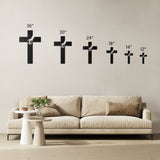 Cross with Hands Metal Wall Art