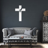 Cross with Hands Metal Wall Art