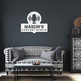 Custom Podcast Studio Metal Wall Art
