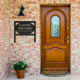 Custom Round Metal Yard Sign with Stakes