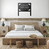 Custom Round Metal Yard Sign with Stakes