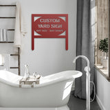 Custom Round Metal Yard Sign with Stakes