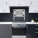 Custom Round Metal Yard Sign with Stakes