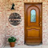 Custom Tree of Life Family Name Metal Sign