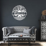 Custom Tree of Life Family Name Metal Sign