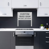 Custom Yard Metal Sign with Stakes