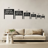Custom Yard Metal Sign with Stakes