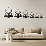Deer Antlers Metal Wall Art
