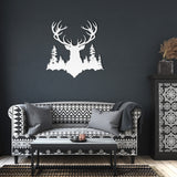 Deer Antlers Metal Wall Art