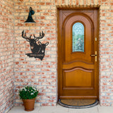 Deer Welcome Metal Sign