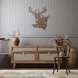 Deer Welcome Metal Sign