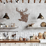 Deer Welcome Metal Sign