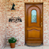 Deer in the Woods Nature Scene Metal Wall Art