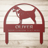 Dog Memorial Metal Stake