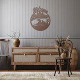 Duck Lake House Welcome Metal Sign