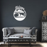 Duck Lake House Welcome Metal Sign