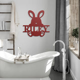 Easter Bunny Kid Monogram