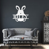 Easter Bunny Kid Monogram