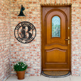 Family Name Floral Initial Metal Wall Art