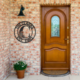 Family Name Floral Initial Metal Wall Art