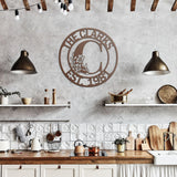 Family Name Floral Initial Metal Wall Art