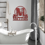 Family Name with Initial Monogram