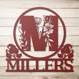 Family Name with Initial Monogram