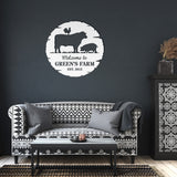 Farm Animals Metal Sign