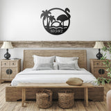 Flamingo Address Sign