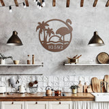 Flamingo Address Sign