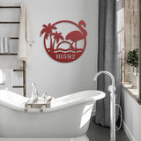 Flamingo Address Sign