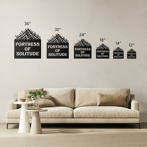 Fortress of Solitude Metal Wall Art