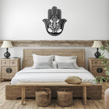Ganesha Hamsa Metal Wall Art