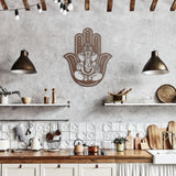 Ganesha Hamsa Metal Wall Art