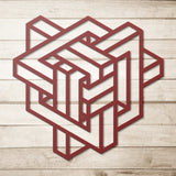 Geometric Paradox Metal Wall Art