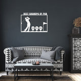 Golf Grandpa Metal Wall Art