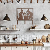 Halloween Witches with Cauldron Yard Stake